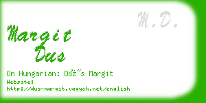 margit dus business card